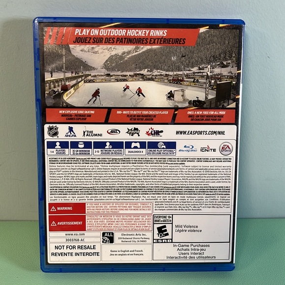 PS4 EA Sports NHL 19 console game, Rated E10+ Everyone 10+, Hockey Video Game - Picture 2 of 5